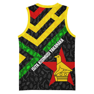 Zimbabwe Christmas Basketball Jersey Flag Colors Xmas Tree and Holiday TS04