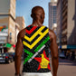 Zimbabwe Christmas Men Tank Top Flag Colors Xmas Tree and Holiday - African Pride