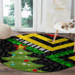 Zimbabwe Christmas Round Carpet Flag Colors Xmas Tree and Holiday - African Pride