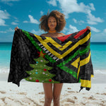 Zimbabwe Christmas Sarong Flag Colors Xmas Tree and Holiday - African Pride