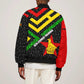 Zimbabwe Christmas Sleeve Zip Bomber Jacket Flag Colors Xmas Tree and Holiday - African Pride