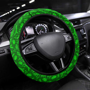 Zimbabwe Christmas Steering Wheel Cover Flag Colors Xmas Tree and Holiday - African Pride