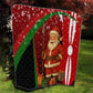 Kenya Christmas Quilt Santa Claus Spear and Red Green Harambee Crest - African Pride