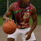 Kenya Christmas Sleeveless Hoodie Santa Claus Spear and Red Green Harambee Crest - African Pride