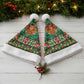Kenya Christmas Santa Hat Santa Feast Scene and Festive Wreath Pattern - African Pride