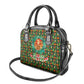 Kenya Christmas Shoulder Handbag Santa Feast Scene and Festive Wreath Pattern - African Pride