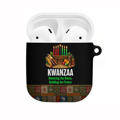 Kwanzaa Honoring The Roots AirPods Case Pan African Kinara Unity Traditional Tribal Art