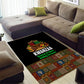 Kwanzaa Honoring The Roots Area Rug Pan African Kinara Unity Traditional Tribal Art