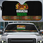 Kwanzaa Honoring The Roots Auto Sun Shade Pan African Kinara Unity Traditional Tribal Art