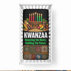 Kwanzaa Honoring The Roots Baby Bed Cover Pan African Kinara Unity Traditional Tribal Art