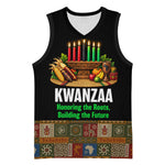 Kwanzaa Honoring The Roots Basketball Jersey Pan African Kinara Unity Traditional Tribal Art