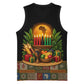 Kwanzaa Honoring The Roots Basketball Jersey Pan African Kinara Unity Traditional Tribal Art