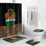 Kwanzaa Honoring The Roots Bathroom Set Pan African Kinara Unity Traditional Tribal Art