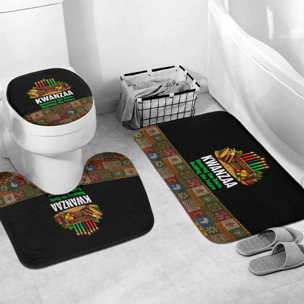 Kwanzaa Honoring The Roots Bathroom Set Pan African Kinara Unity Traditional Tribal Art