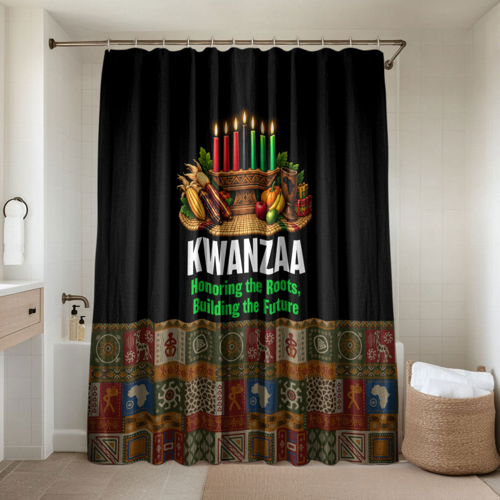 Kwanzaa Honoring The Roots Bathroom Set Pan African Kinara Unity Traditional Tribal Art