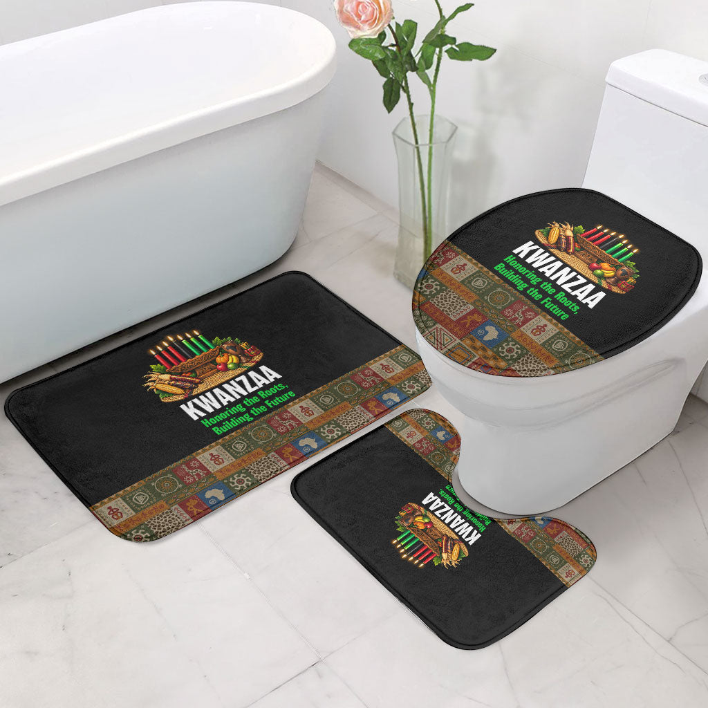 Kwanzaa Honoring The Roots Bathroom Set Pan African Kinara Unity Traditional Tribal Art