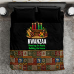 Kwanzaa Honoring The Roots Bedding Set Pan African Kinara Unity Traditional Tribal Art