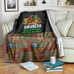 Kwanzaa Honoring The Roots Blanket Pan African Kinara Unity Traditional Tribal Art