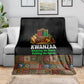 Kwanzaa Honoring The Roots Blanket Pan African Kinara Unity Traditional Tribal Art