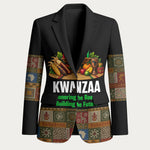 Kwanzaa Honoring The Roots Blazer Pan African Kinara Unity Traditional Tribal Art