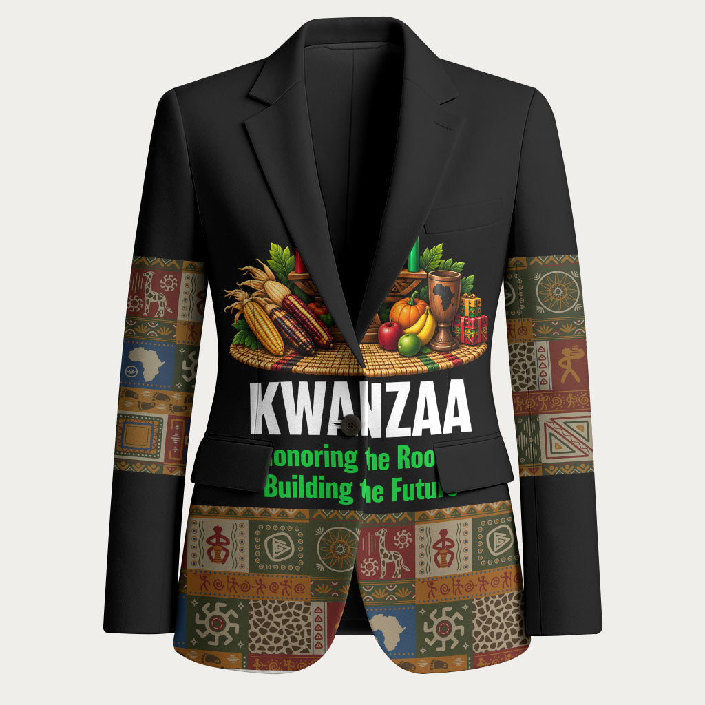 Kwanzaa Honoring The Roots Blazer Pan African Kinara Unity Traditional Tribal Art
