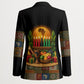 Kwanzaa Honoring The Roots Blazer Pan African Kinara Unity Traditional Tribal Art