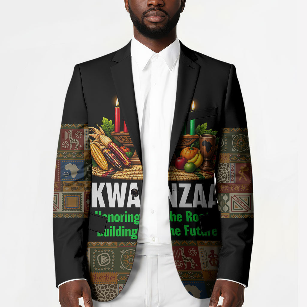 Kwanzaa Honoring The Roots Blazer Pan African Kinara Unity Traditional Tribal Art