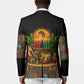 Kwanzaa Honoring The Roots Blazer Pan African Kinara Unity Traditional Tribal Art