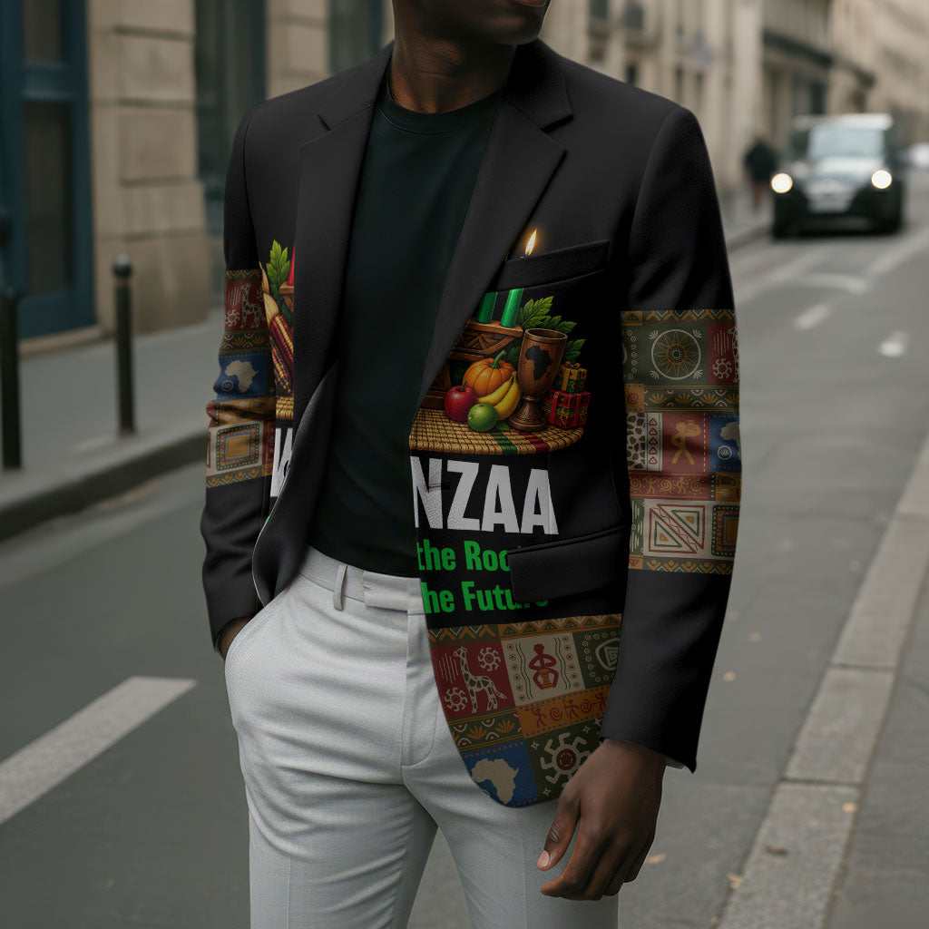 Kwanzaa Honoring The Roots Blazer Pan African Kinara Unity Traditional Tribal Art