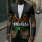 Kwanzaa Honoring The Roots Blazer Pan African Kinara Unity Traditional Tribal Art