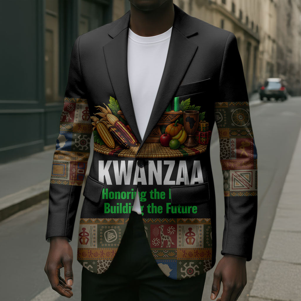 Kwanzaa Honoring The Roots Blazer Pan African Kinara Unity Traditional Tribal Art