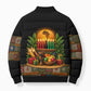 Kwanzaa Honoring The Roots Bomber Puffer Jacket Pan African Kinara Unity Traditional Tribal Art