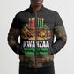 Kwanzaa Honoring The Roots Bomber Puffer Jacket Pan African Kinara Unity Traditional Tribal Art
