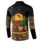 Kwanzaa Honoring The Roots Button Sweatshirt Pan African Kinara Unity Traditional Tribal Art