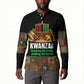 Kwanzaa Honoring The Roots Button Sweatshirt Pan African Kinara Unity Traditional Tribal Art