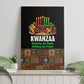 Kwanzaa Honoring The Roots Canvas Wall Art Pan African Kinara Unity Traditional Tribal Art