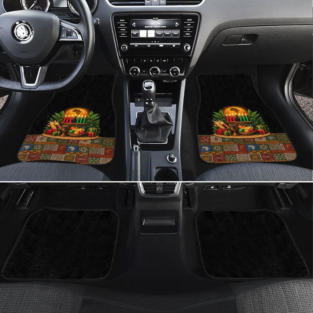 Kwanzaa Honoring The Roots Car Mats Pan African Kinara Unity Traditional Tribal Art