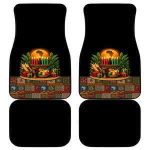Kwanzaa Honoring The Roots Car Mats Pan African Kinara Unity Traditional Tribal Art