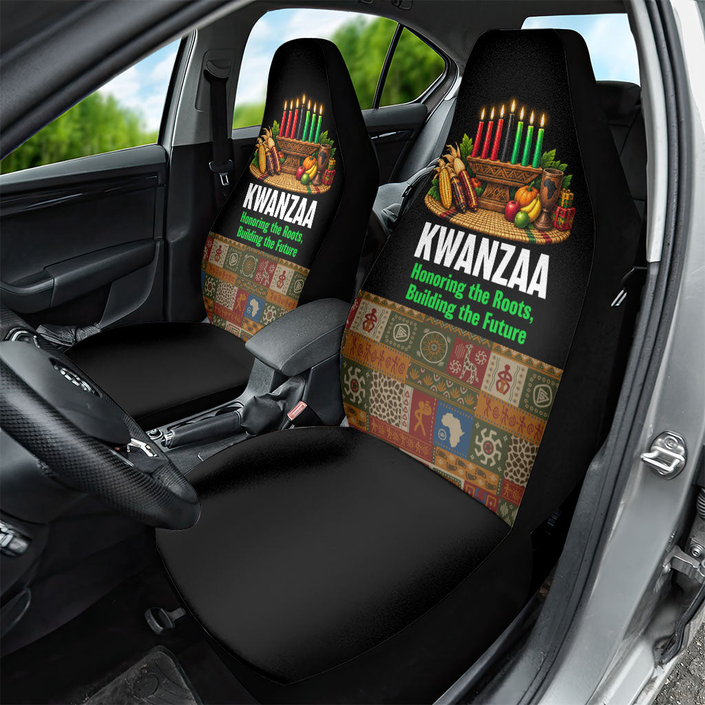 Kwanzaa Honoring The Roots Car Seat Cover Pan African Kinara Unity Traditional Tribal Art