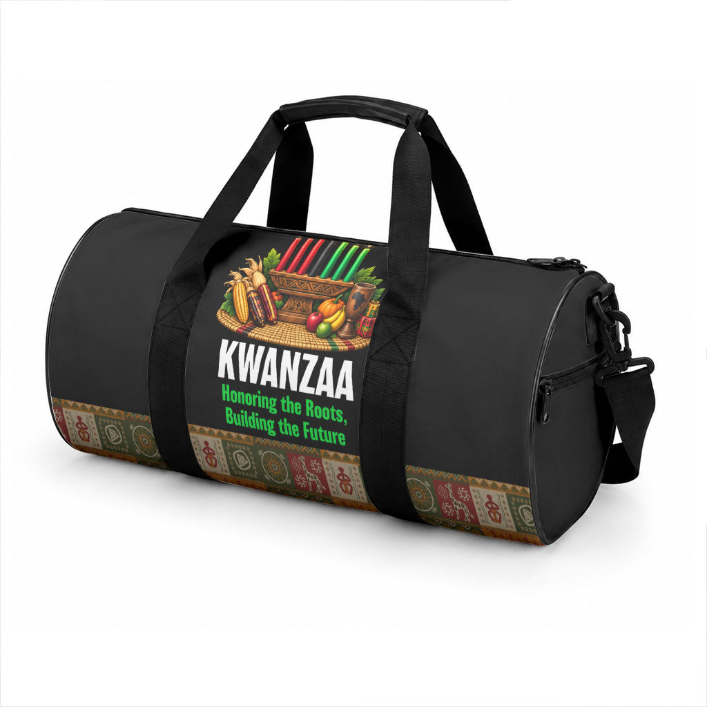 Kwanzaa Honoring The Roots Duffle Bag Pan African Kinara Unity Traditional Tribal Art