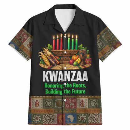 Kwanzaa Honoring The Roots Hawaiian Shirt Pan African Kinara Unity Traditional Tribal Art