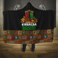 Kwanzaa Honoring The Roots Hooded Blanket Pan African Kinara Unity Traditional Tribal Art
