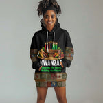 Kwanzaa Honoring The Roots Hoodie Dress Pan African Kinara Unity Traditional Tribal Art