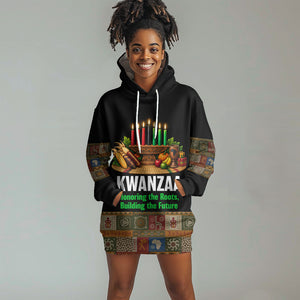 Kwanzaa Honoring The Roots Hoodie Dress Pan African Kinara Unity Traditional Tribal Art
