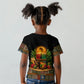 Kwanzaa Honoring The Roots Kid T shirt Pan African Kinara Unity Traditional Tribal Art