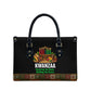 Kwanzaa Honoring The Roots Leather Bag Pan African Kinara Unity Traditional Tribal Art