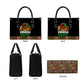 Kwanzaa Honoring The Roots Leather Bag Pan African Kinara Unity Traditional Tribal Art