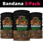 Kwanzaa Honoring The Roots Neck Gaiter Pan African Kinara Unity Traditional Tribal Art