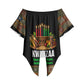 Kwanzaa Honoring The Roots Off Shoulder Wrap Waist Top Pan African Kinara Unity Traditional Tribal Art