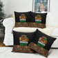 Kwanzaa Honoring The Roots Pillow Cover Pan African Kinara Unity Traditional Tribal Art